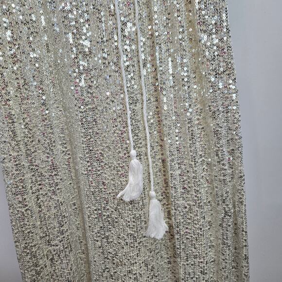 NWT Bump Biddy Maternity Event Dress Sequin Maxi Short Sleeve Small Style 9326 - Picture 3 of 8